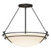 Hubbardton Forge - 124442-SKT-10-GG0054 - Three Light Semi-Flush Mount - Tryne - Black