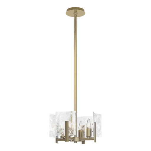 Arc Four Light Semi-Flush/Pendant Modern Brass