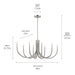 Kichler - 52553PN - Eight Light Chandelier - Odensa - Polished Nickel