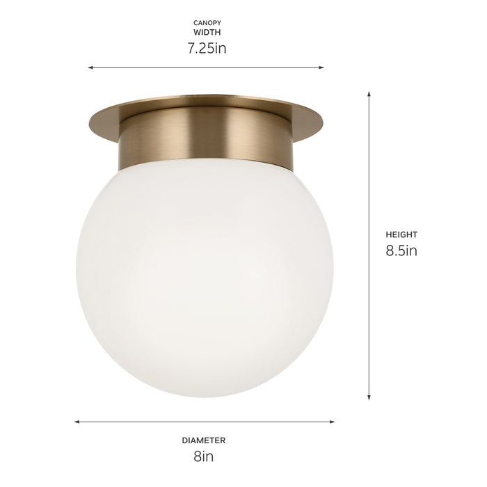 Kichler - 52586CPZ - One Light Flush Mount - Albers - Champagne Bronze