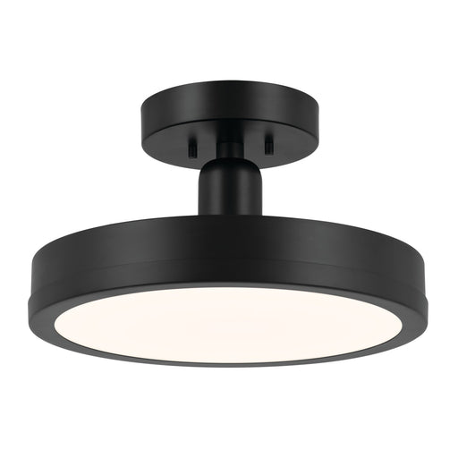 Riu LED Semi Flush Mount Black