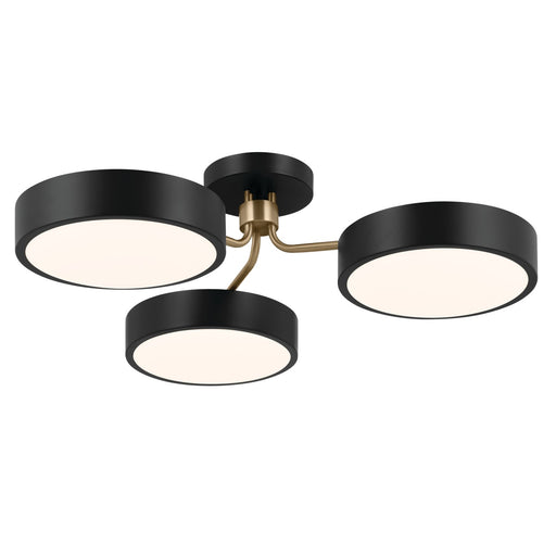 Sago LED Semi Flush Mount Black