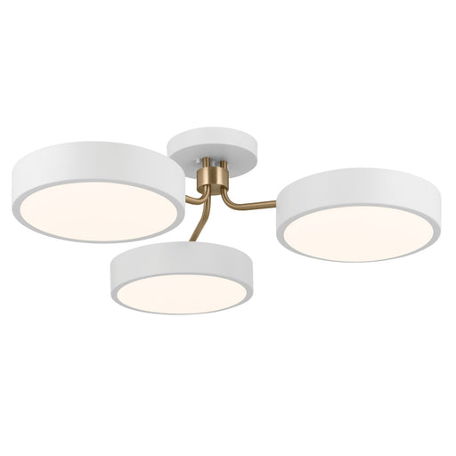 Sago LED Semi Flush Mount White