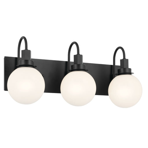 Hex Three Light Bath Black