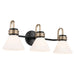 Kichler - 55155BK - Three Light Bath - Farum - Black