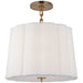 Visual Comfort Signature - BBL 5015SB-L - Five Light Hanging Lantern - Simple Scallop - Soft Brass
