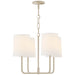 Visual Comfort Signature - BBL 5080CW-L - Four Light Chandelier - Go Lightly - China White