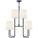 Visual Comfort Signature - BBL 5081C-L - Eight Light Chandelier - Go Lightly - Charcoal