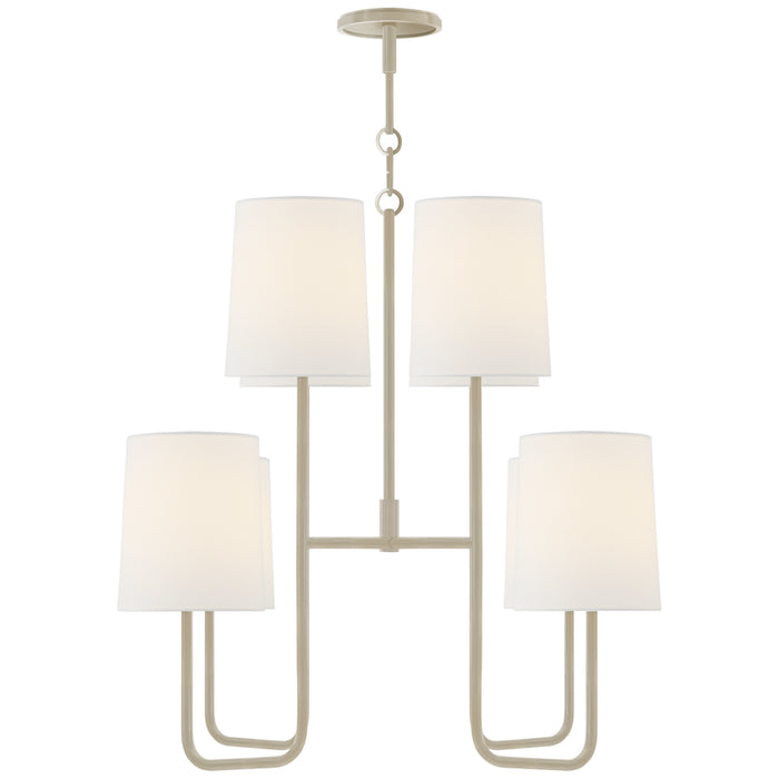 Visual Comfort Signature - BBL 5081CW-L - Eight Light Chandelier - Go Lightly - China White