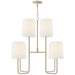 Visual Comfort Signature - BBL 5081CW-L - Eight Light Chandelier - Go Lightly - China White