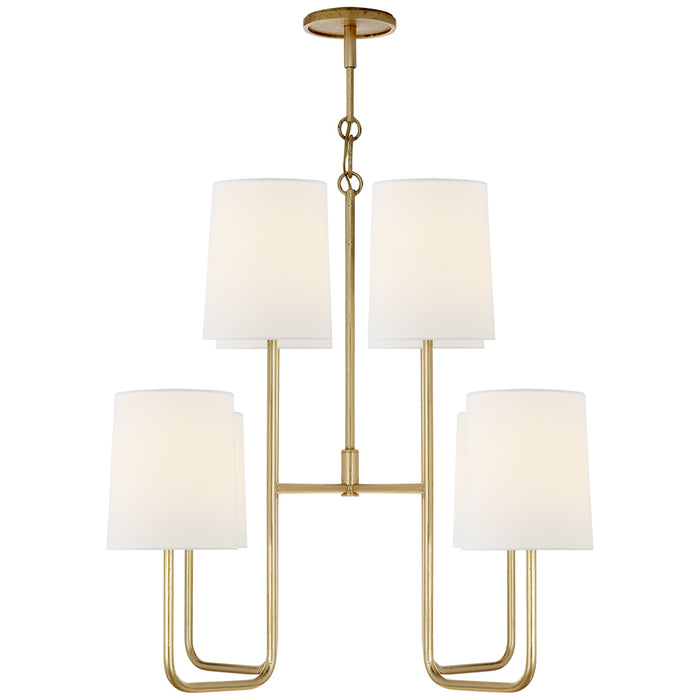 Visual Comfort Signature - BBL 5081G-L - Eight Light Chandelier - Go Lightly - Gild