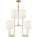 Visual Comfort Signature - BBL 5081G-L - Eight Light Chandelier - Go Lightly - Gild