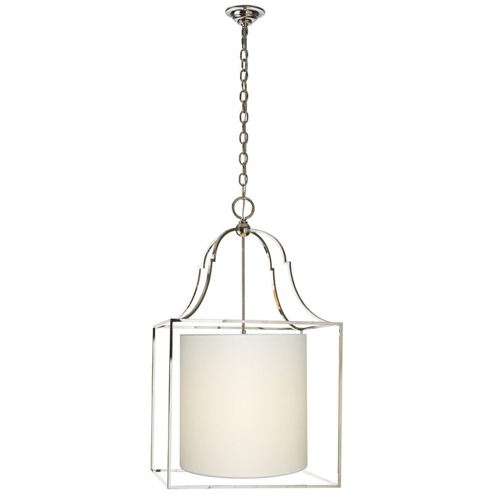 Visual Comfort Signature - CHC 2167PN-L - Three Light Hanging Lantern - Gustavian - Polished Nickel