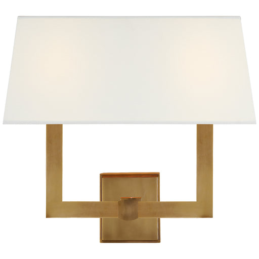 Visual Comfort Signature - SL 2820HAB-L2 - Two Light Wall Sconce - Square Tube - Hand-Rubbed Antique Brass