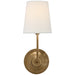 Visual Comfort Signature - TOB 2007HAB-L - One Light Wall Sconce - Vendome - Hand-Rubbed Antique Brass