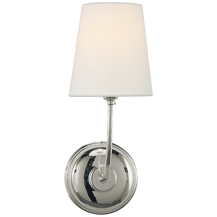 Visual Comfort Signature - TOB 2007PN-L - One Light Wall Sconce - Vendome - Polished Nickel