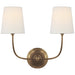 Visual Comfort Signature - TOB 2008HAB-L - Two Light Wall Sconce - Vendome - Hand-Rubbed Antique Brass