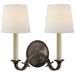 Visual Comfort Signature - TOB 2121BZ-L - Two Light Wall Sconce - Channing - Bronze