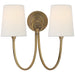 Visual Comfort Signature - TOB 2126HAB-L - Two Light Wall Sconce - Reed - Hand-Rubbed Antique Brass