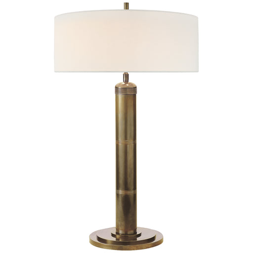 Visual Comfort Signature - TOB 3001HAB-L - Two Light Table Lamp - Longacre - Hand-Rubbed Antique Brass