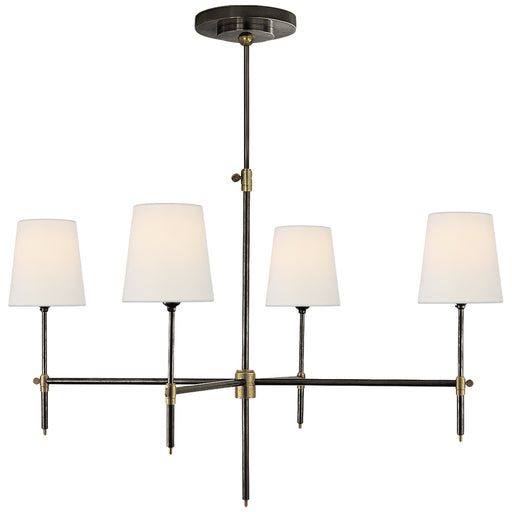 Visual Comfort Signature - TOB 5003BZ/HAB-L - Four Light Chandelier - Bryant - Bronze And Hand-Rubbed Antique Brass