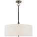 Visual Comfort Signature - TOB 5011AN-L - One Light Hanging Lantern - Reed - Antique Nickel