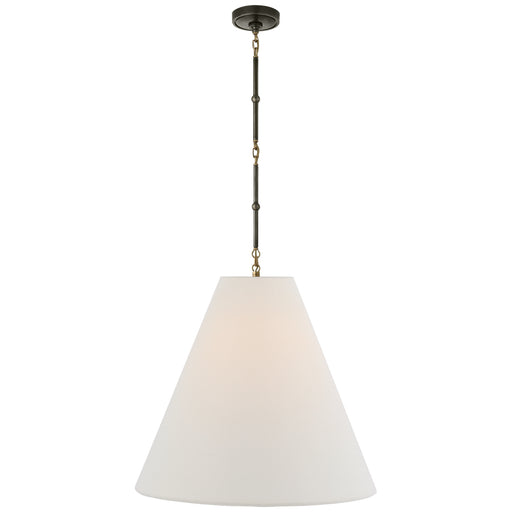 Visual Comfort Signature - TOB 5014BZ/HAB-L - One Light Hanging Lantern - Goodman - Bronze With Antique Brass