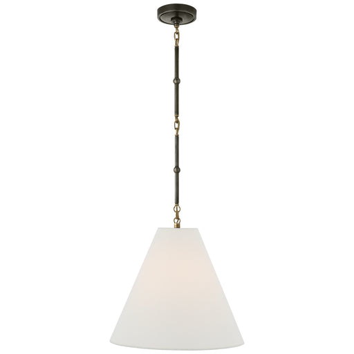 Visual Comfort Signature - TOB 5090BZ/HAB-L - One Light Hanging Lantern - Goodman - Bronze With Antique Brass