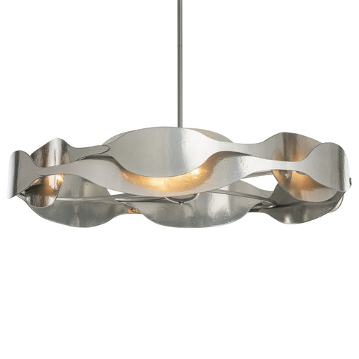 Waves Six Light Pendant Sterling