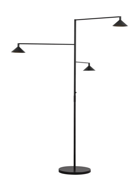Visual Comfort Modern - SLOFL26127B - Three Light Outdoor Floor Lamp - Black