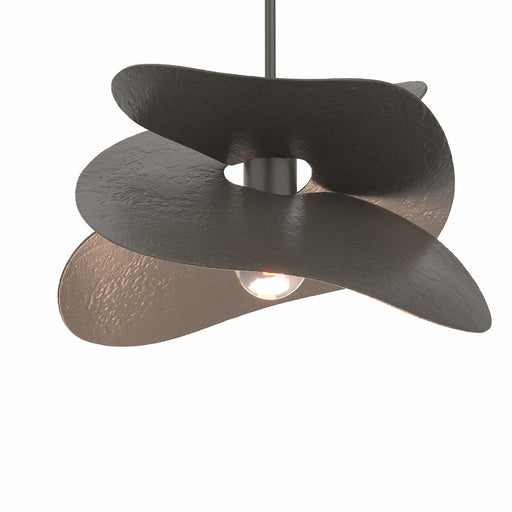 Hibiscus One Light Pendant Dark Smoke
