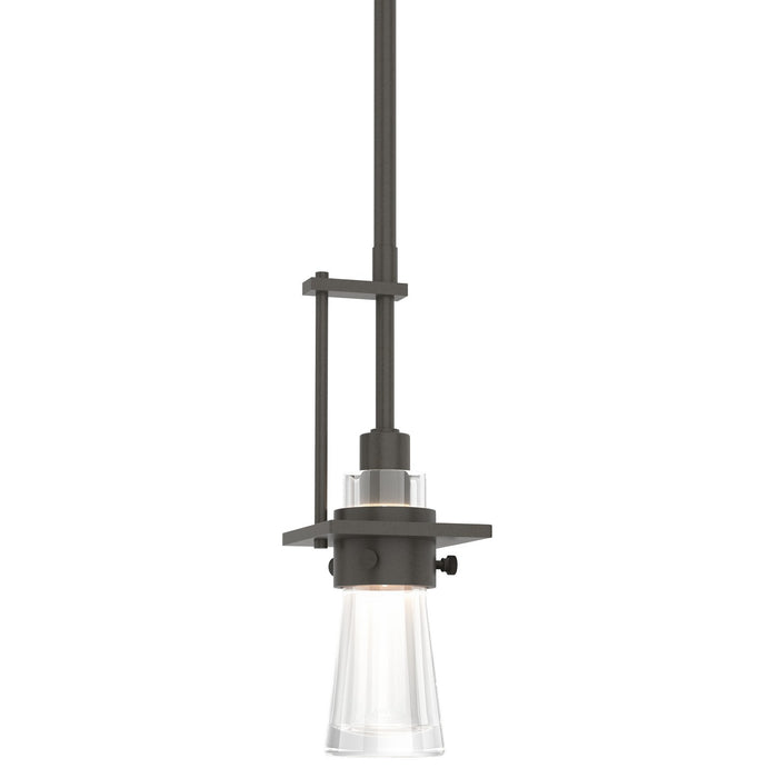 Hubbardton Forge - 187100-SKT-MULT-07-ZM0343 - One Light Mini Pendant - Erlenmeyer - Dark Smoke