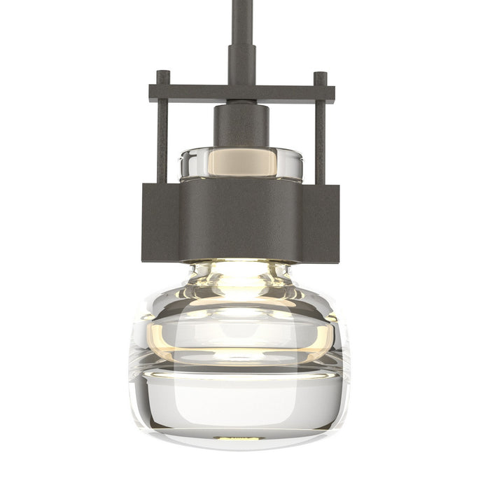 Hubbardton Forge - 187300-SKT-MULT-07-ZM0435 - One Light Mini Pendant - Cuff - Dark Smoke