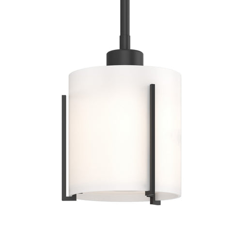 Exos Glass One Light Mini Pendant Black