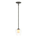 Hubbardton Forge - 188600-SKT-MULT-07-ZU0291 - One Light Mini Pendant - Simple Lines - Dark Smoke