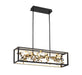 Lib & Co. - 10107-02 - LED Chandelier - Terlizzi - Matte Black with Gold Accent