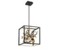 Lib & Co. - 10108-02 - LED Chandelier - Terlizzi - Matte Black with Gold Accent