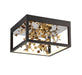 Lib & Co. - 10109-02 - LED Ceiling Mount - Terlizzi - Matte Black with Gold Accent
