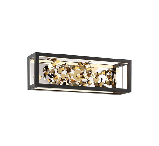 Terlizzi LED Wall Mount Matte Black with Gold Accent