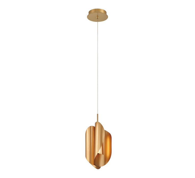 Lib & Co. - 10117-04 - LED Pendant - Portofino - Satin Gold