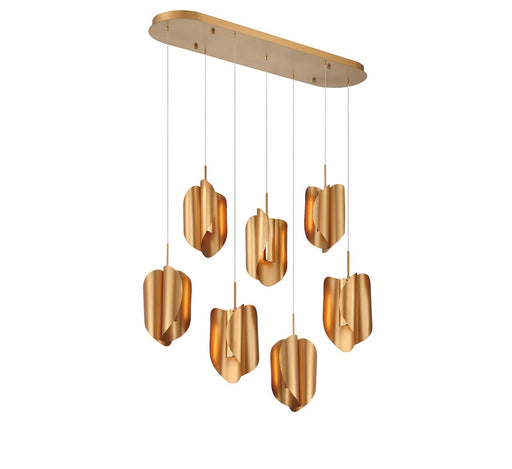 Lib & Co. - 10120-04 - LED Chandelier - Portofino - Satin Gold