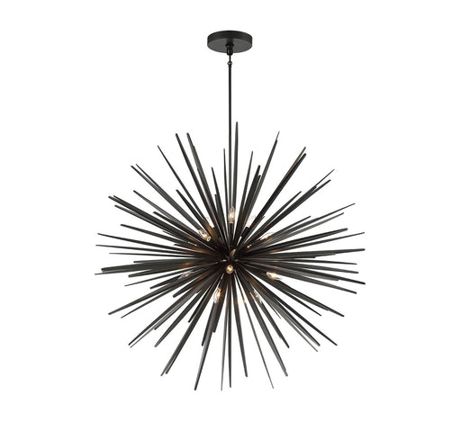 Trapani 14 Light Chandelier Metallic Black