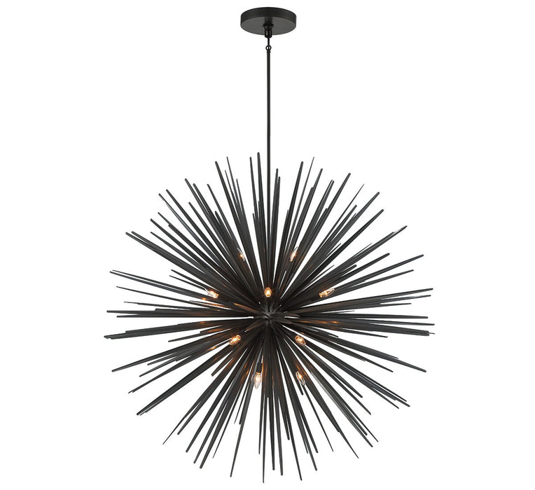 Lib & Co. - 10130-06 - 18 Light Chandelier - Trapani - Metallic Black