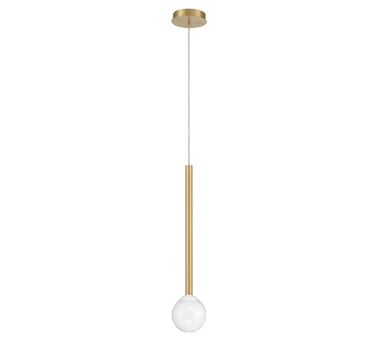 Lib & Co. - 10142-07 - LED Pendant - Positano - Plated Brushed Gold