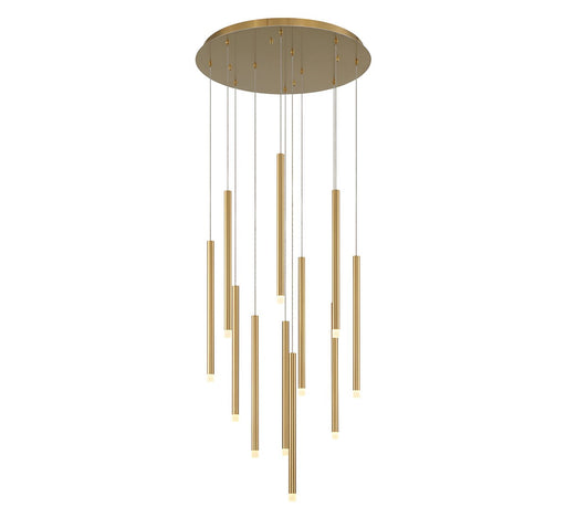 Lib & Co. - 10143-07 - LED Chandelier - Amalfi - Plated Brushed Gold