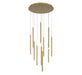 Lib & Co. - 10143-07 - LED Chandelier - Amalfi - Plated Brushed Gold
