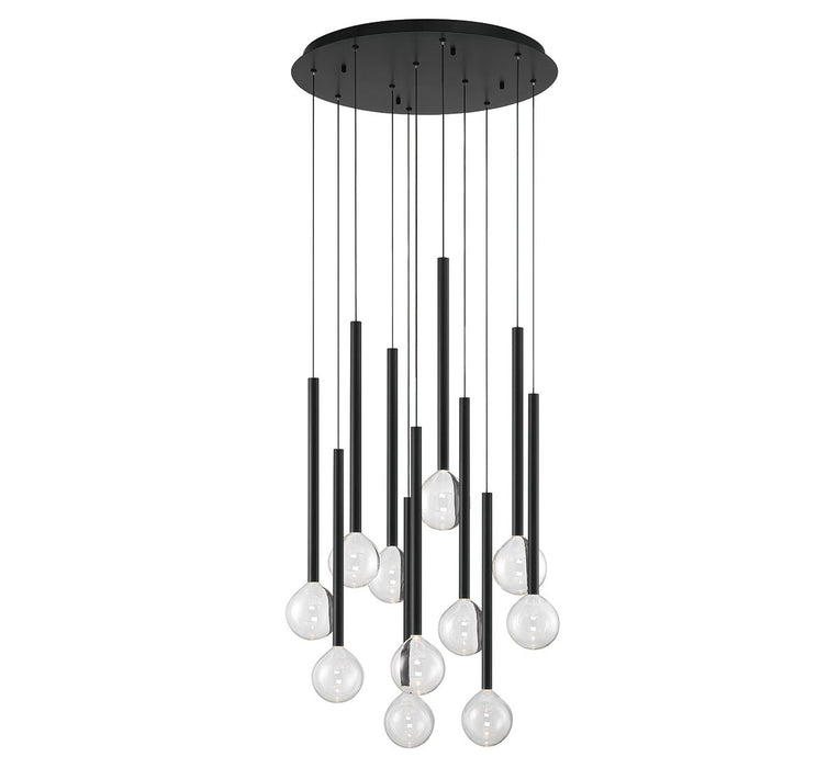 Lib & Co. - 10144-02 - LED Chandelier - Positano - Matte Black