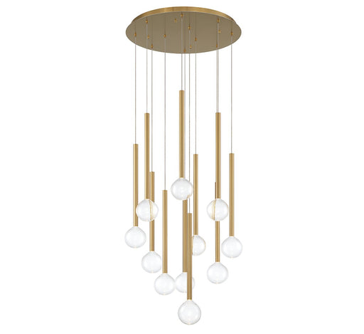 Positano LED Chandelier Plated Brushed Gold