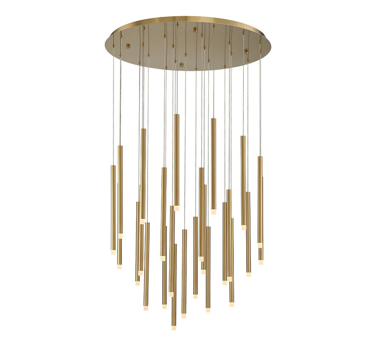 Lib & Co. - 10145-07 - LED Chandelier - Amalfi - Plated Brushed Gold