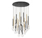 Lib & Co. - 10146-023 - LED Chandelier - Positano - Matte Black and Plated Brushed Gold